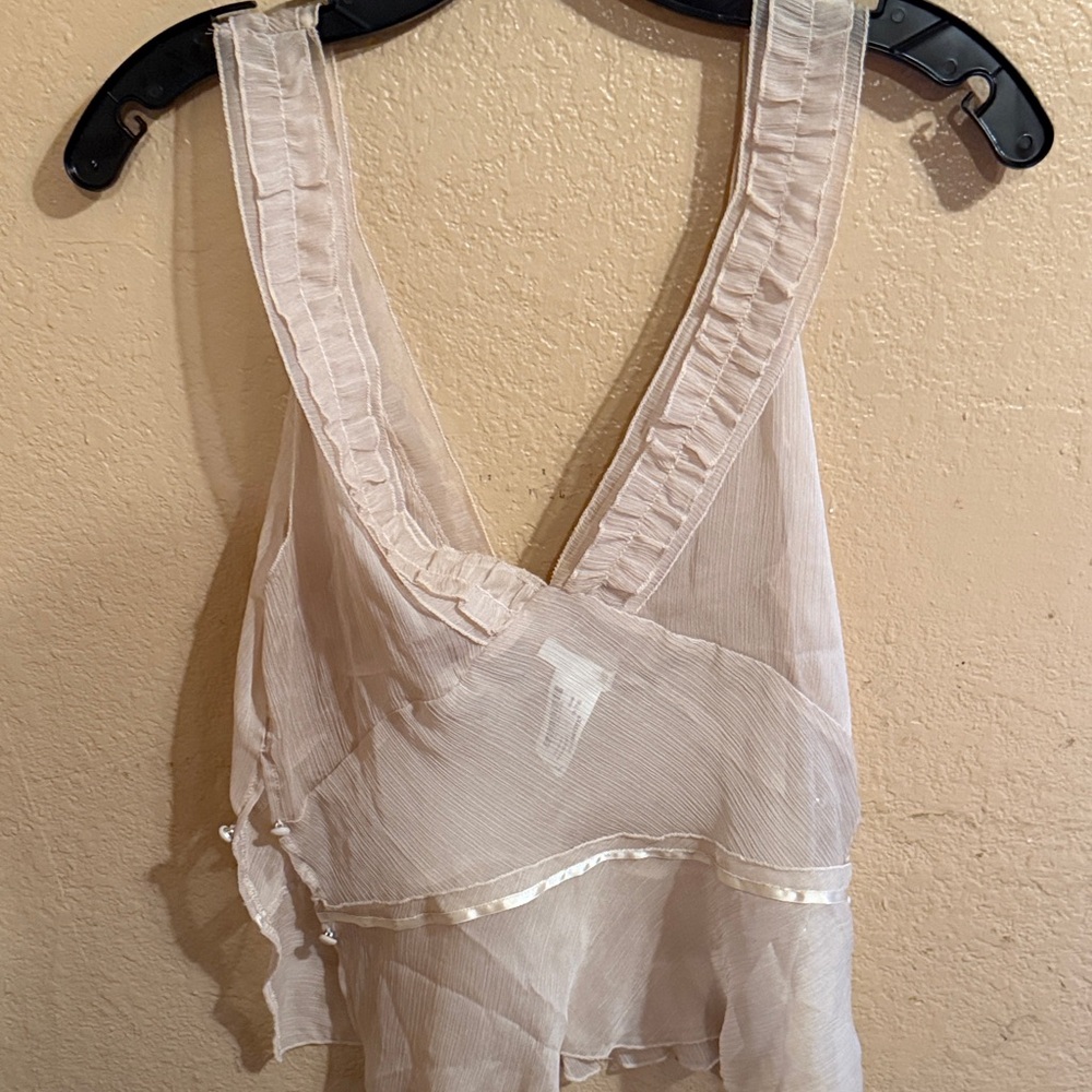 Zara Cream Textured Blouse